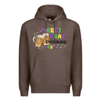 Coffee mardi gras drinking team Premium Hoodie - MaliasSmallBusiness