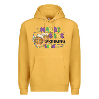 Mustard mardi gras drinking team Premium Hoodie - MaliasSmallBusiness