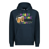 Navy mardi gras drinking team Premium Hoodie - MaliasSmallBusiness