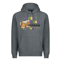 Rock mardi gras drinking team Premium Hoodie - MaliasSmallBusiness