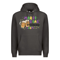 Smoke mardi gras drinking team Premium Hoodie - MaliasSmallBusiness
