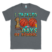 Charcoal Heather i tackled 100 days of school basketball Classic Tee - Zillion Design Studio