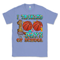 Colony Blue i tackled 100 days of school basketball Classic Tee - Zillion Design Studio