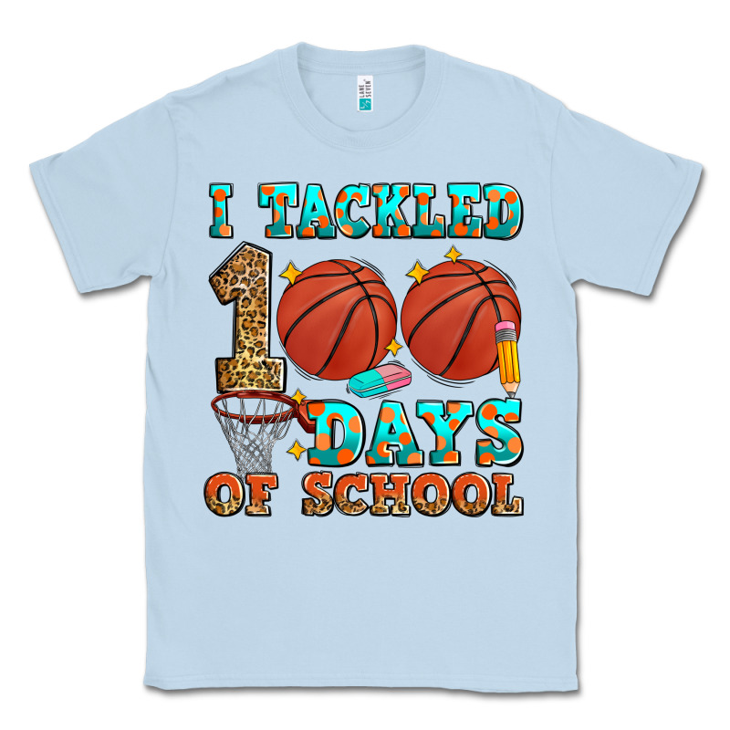 I Tackled 100 Days Of School Basketball Classic Tee by Zillion Design Studio | Teevron