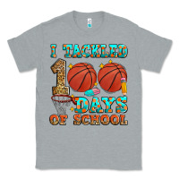 Heather Grey i tackled 100 days of school basketball Classic Tee - Zillion Design Studio