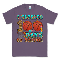 Lavender i tackled 100 days of school basketball Classic Tee - Zillion Design Studio
