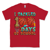 Red i tackled 100 days of school basketball Classic Tee - Zillion Design Studio