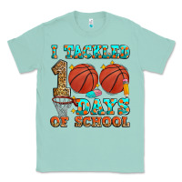 Seafoam i tackled 100 days of school basketball Classic Tee - Zillion Design Studio