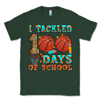 Sports Green i tackled 100 days of school basketball Classic Tee - Zillion Design Studio