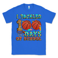 True Royal i tackled 100 days of school basketball Classic Tee - Zillion Design Studio