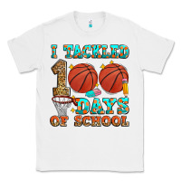 White i tackled 100 days of school basketball Classic Tee - Zillion Design Studio