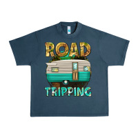 Midnight Navy road tripping Urban Heavy Tee - texasbilliewilder
