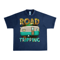 Navy road tripping Urban Heavy Tee - texasbilliewilder