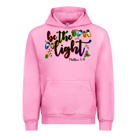 Fuchsia Pink be the light matthew 5 14 Urban Hoodie - MaliasSmallBusiness