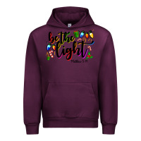 Mauve Wine be the light matthew 5 14 Urban Hoodie - MaliasSmallBusiness