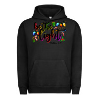 Pigment Black be the light matthew 5 14 Urban Hoodie - MaliasSmallBusiness