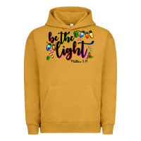 Pigment Peanut Butter be the light matthew 5 14 Urban Hoodie - MaliasSmallBusiness