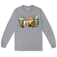 Heather Grey jesus coffee cups Long Sleeve Tee - Zillion Design Studio