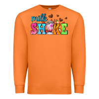 Carrot milk shake with chocolate heart Premium Sweatshirt - AdoDesignShop