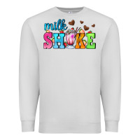 Dove Grey milk shake with chocolate heart Premium Sweatshirt - AdoDesignShop