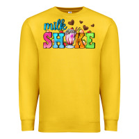 Lemon milk shake with chocolate heart Premium Sweatshirt - AdoDesignShop