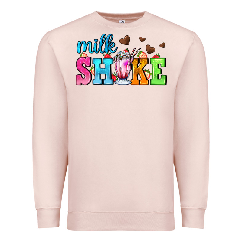 Milk Shake With Chocolate Heart Premium Sweatshirt by AdoDesignShop | Teevron