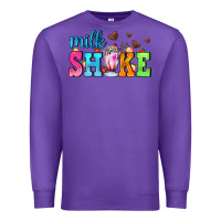 Purple milk shake with chocolate heart Premium Sweatshirt - AdoDesignShop