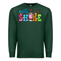 Sports Green milk shake with chocolate heart Premium Sweatshirt - AdoDesignShop
