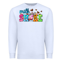 White milk shake with chocolate heart Premium Sweatshirt - AdoDesignShop