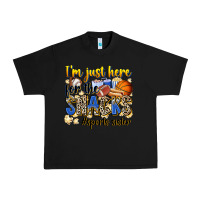 Black im just here for the snacks sports sister Urban Heavy Tee - Zillion Design Studio