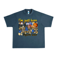Midnight Navy im just here for the snacks sports sister Urban Heavy Tee - Zillion Design Studio