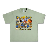 Oil Green im just here for the snacks sports sister Urban Heavy Tee - Zillion Design Studio