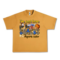 Peanut Butter im just here for the snacks sports sister Urban Heavy Tee - Zillion Design Studio