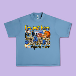 Im Just Here For The Snacks Sports Sister Urban Heavy Tee Designed By Zillion Design Studio