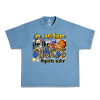 Pebble Blue im just here for the snacks sports sister Urban Heavy Tee - Zillion Design Studio