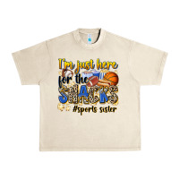 Sandshell im just here for the snacks sports sister Urban Heavy Tee - Zillion Design Studio