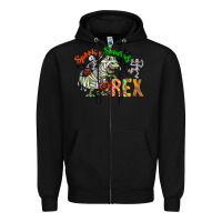 Black spooky sourus Zipper Hoodie - CowhideDigitalArt