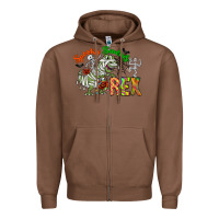 Chestnut spooky sourus Zipper Hoodie - CowhideDigitalArt