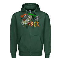 Sports Green spooky sourus Zipper Hoodie - CowhideDigitalArt