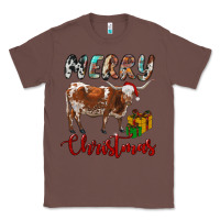 Chestnut Texas Longhorn Merry Christmas Classic Tee - RanaPortraitStore