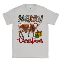 Moon Dust Texas Longhorn Merry Christmas Classic Tee - RanaPortraitStore