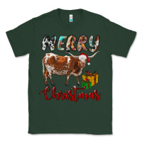 Sports Green Texas Longhorn Merry Christmas Classic Tee - RanaPortraitStore