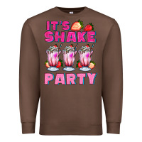 Chestnut its shake party with milkshake Premium Sweatshirt - AdoDesignShop