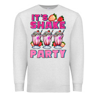 Oatmeal Heather its shake party with milkshake Premium Sweatshirt - AdoDesignShop