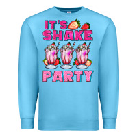 Ocean Blue its shake party with milkshake Premium Sweatshirt - AdoDesignShop