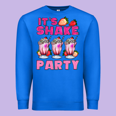 Its Shake Party With Milkshake Premium Sweatshirt Designed By Adodesignshop