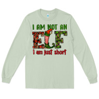 Matcha i am not an elf i am just short christmas Long Sleeve Tee - RanaPortraitStore