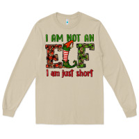 Mushroom i am not an elf i am just short christmas Long Sleeve Tee - RanaPortraitStore