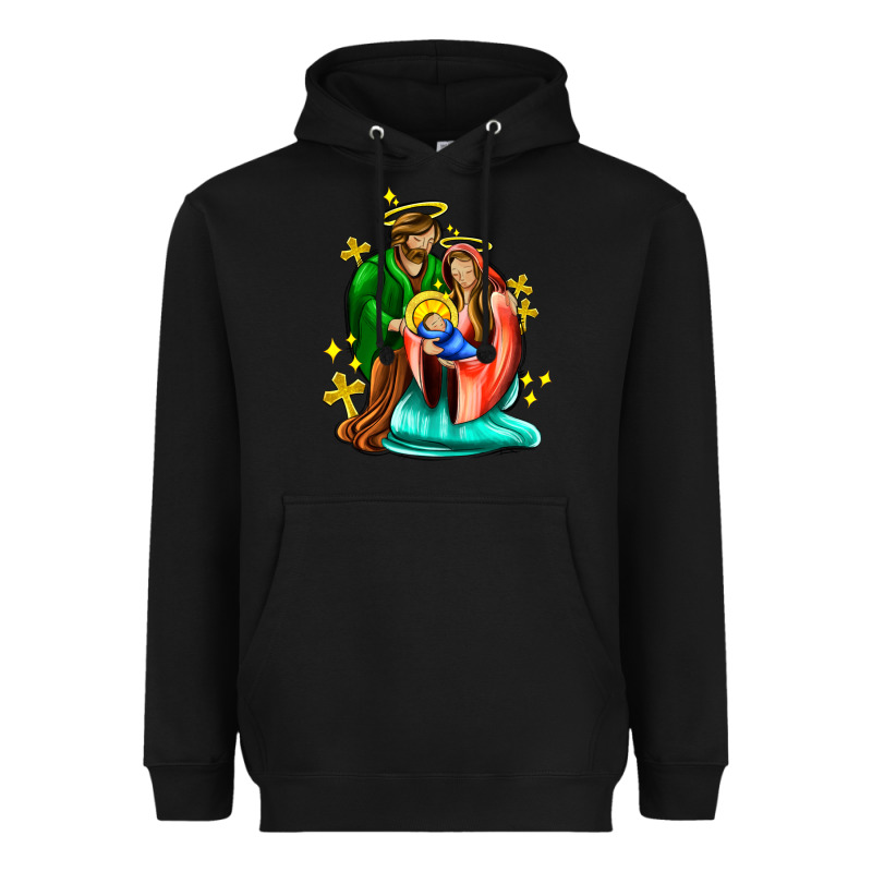 Oh Holy Night  With Cross Ado Heavyweight Hoodie by AdoDesignShop | Teevron