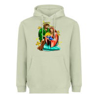 Matcha oh holy night  with cross ado Heavyweight Hoodie - AdoDesignShop